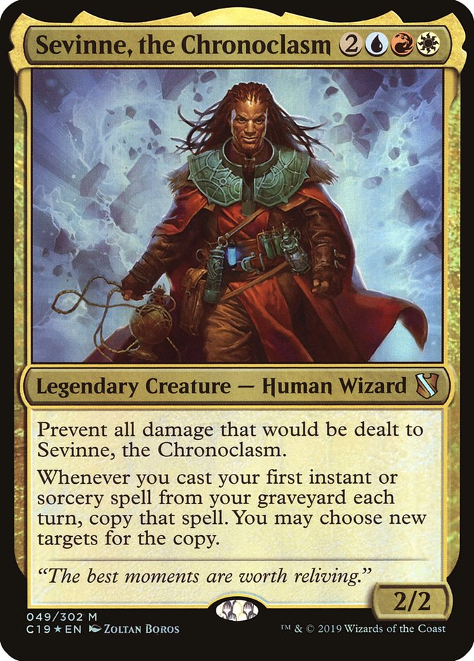 Sevinne, the Chronoclasm (Oversized) [Commander 2019 Oversized] MTG Single Magic: The Gathering    | Red Claw Gaming