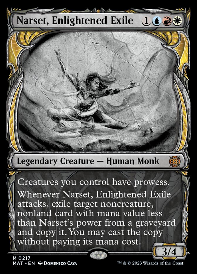 Narset, Enlightened Exile (Showcase Halo Foil) [March of the Machine: The Aftermath] MTG Single Magic: The Gathering    | Red Claw Gaming