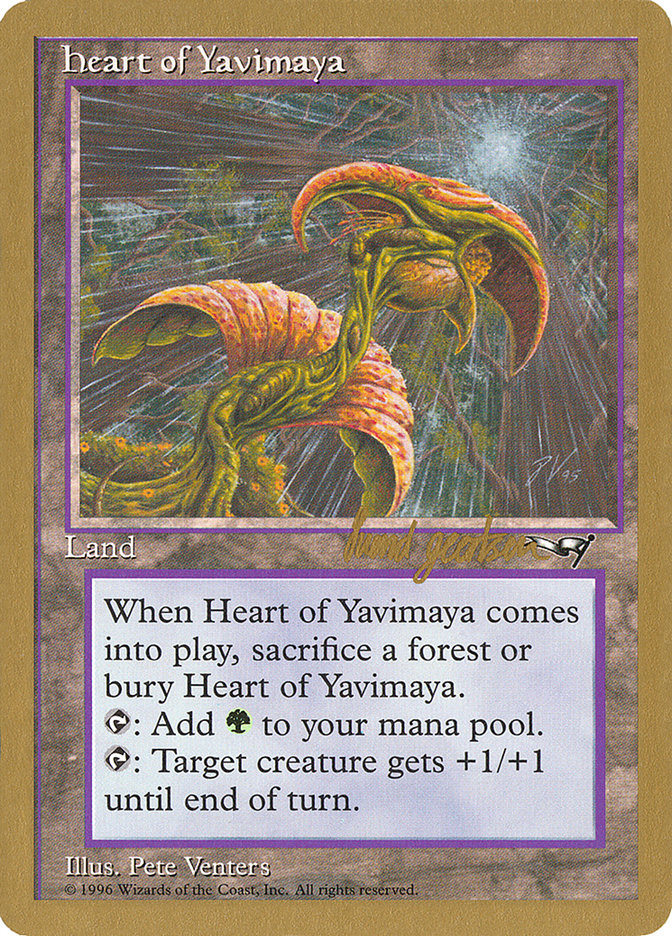 Heart of Yavimaya (Svend Geertsen) [World Championship Decks 1997] MTG Single Magic: The Gathering    | Red Claw Gaming
