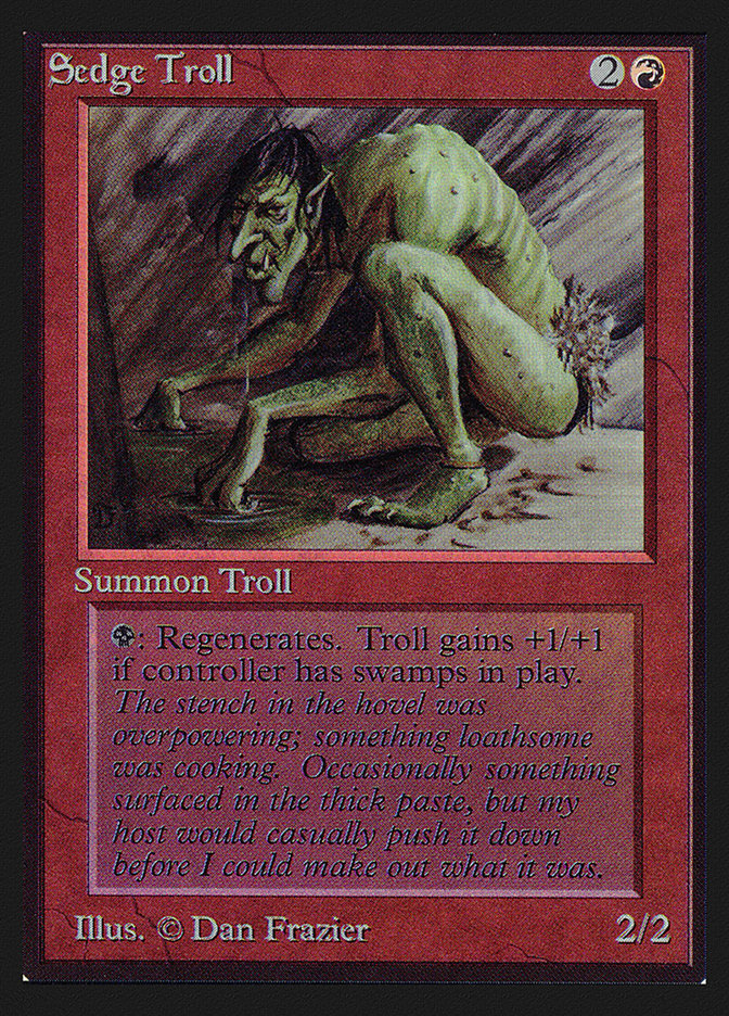 Sedge Troll [International Collectors' Edition] MTG Single Magic: The Gathering    | Red Claw Gaming