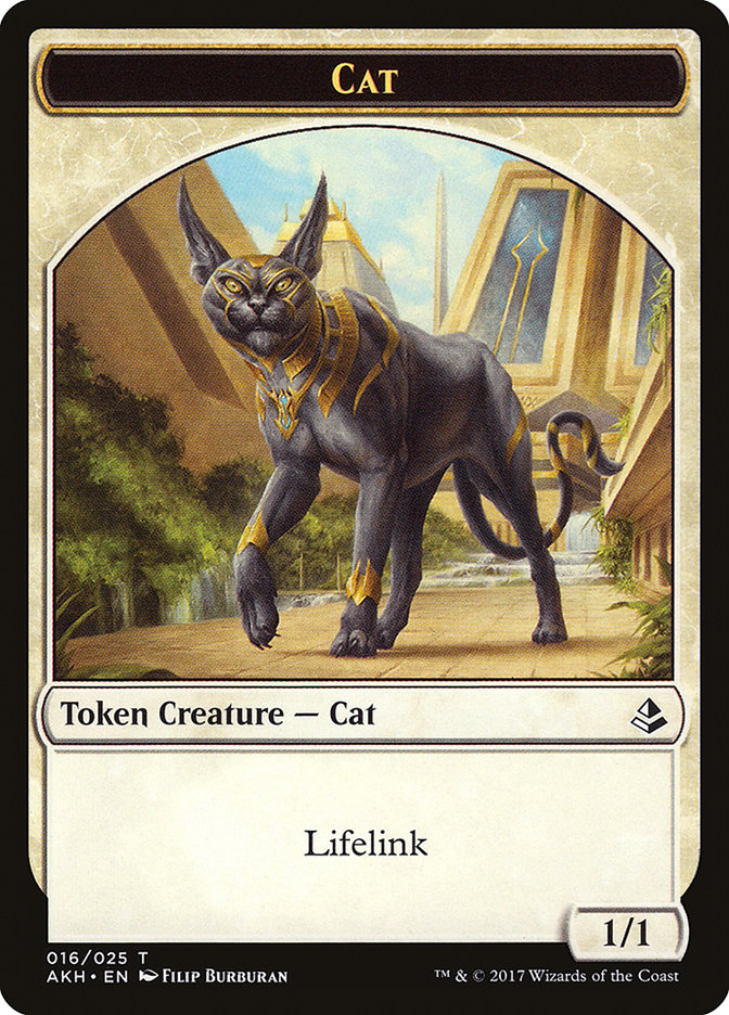 Cat Token [Amonkhet Tokens] MTG Single Magic: The Gathering    | Red Claw Gaming