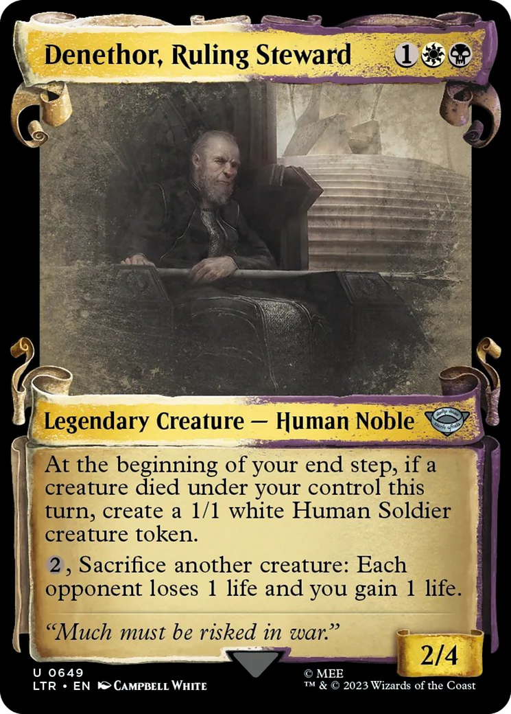 Denethor, Ruling Steward [The Lord of the Rings: Tales of Middle-Earth Showcase Scrolls] MTG Single Magic: The Gathering    | Red Claw Gaming