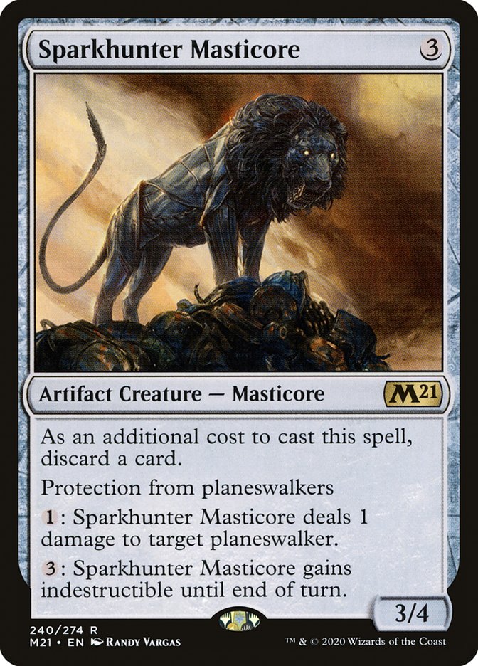 Sparkhunter Masticore [Core Set 2021] MTG Single Magic: The Gathering    | Red Claw Gaming