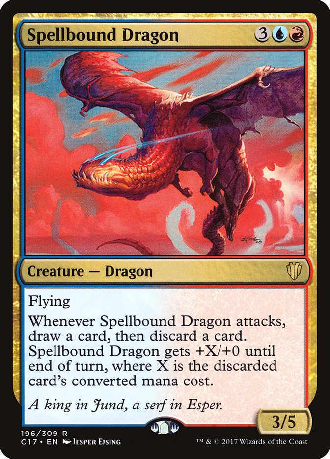 Spellbound Dragon [Commander 2017] MTG Single Magic: The Gathering    | Red Claw Gaming