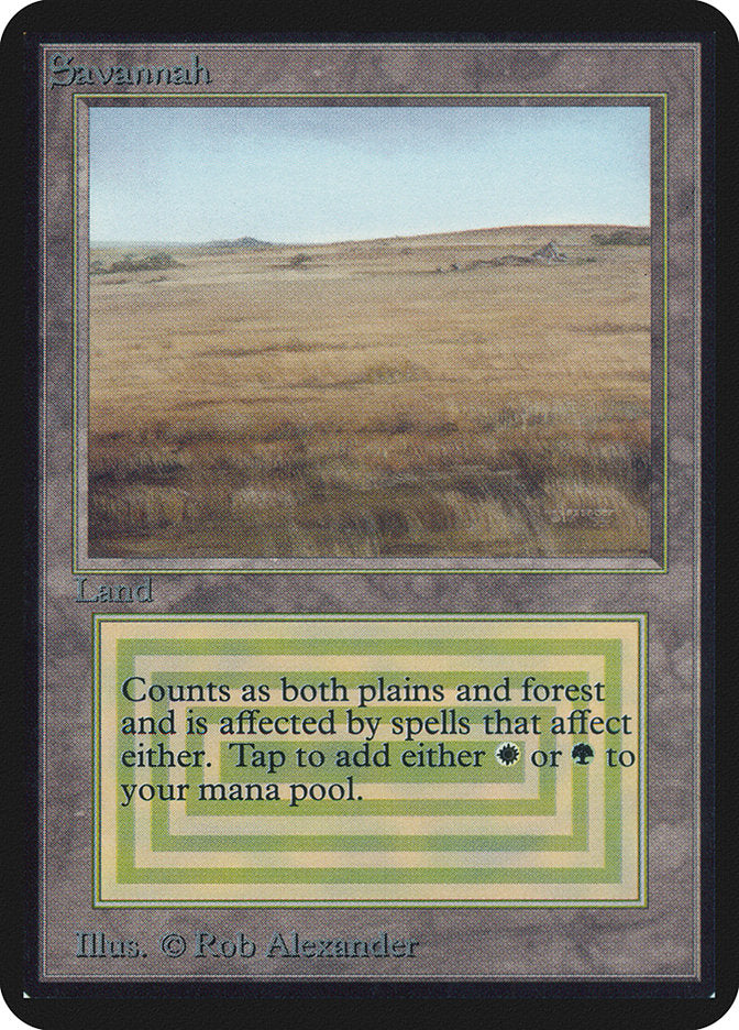 Savannah [Alpha Edition] MTG Single Magic: The Gathering    | Red Claw Gaming