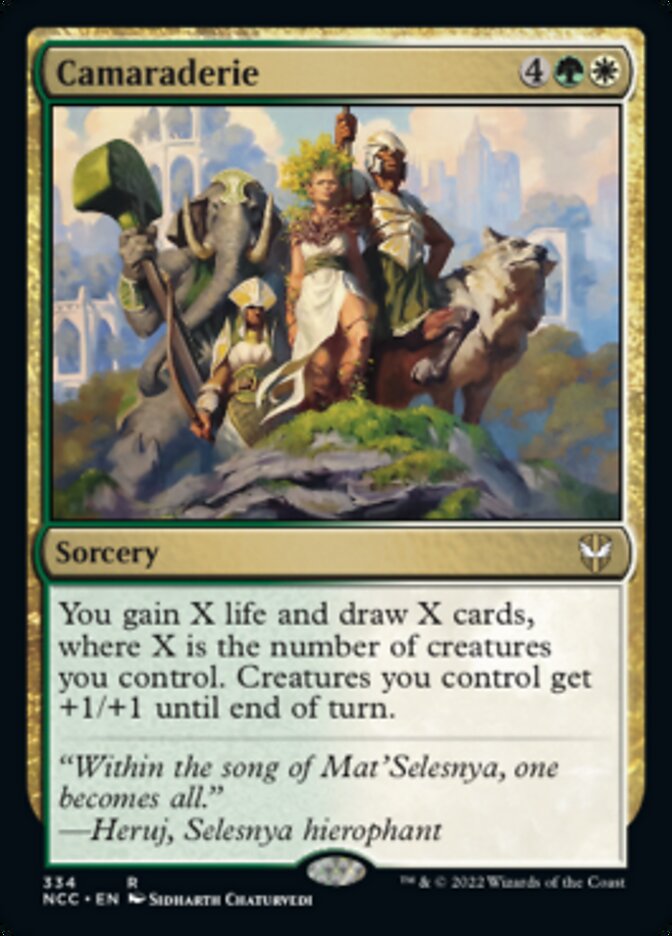 Camaraderie [Streets of New Capenna Commander] MTG Single Magic: The Gathering    | Red Claw Gaming