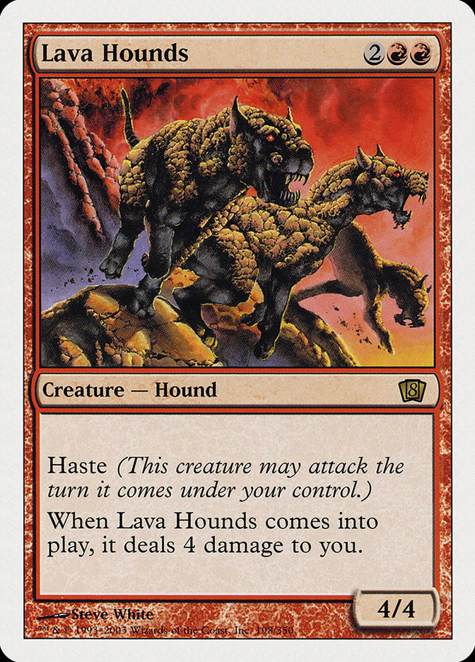Lava Hounds [Eighth Edition] MTG Single Magic: The Gathering    | Red Claw Gaming