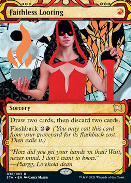 Faithless Looting (Foil Etched) [Strixhaven: School of Mages Mystical Archive] MTG Single Magic: The Gathering    | Red Claw Gaming