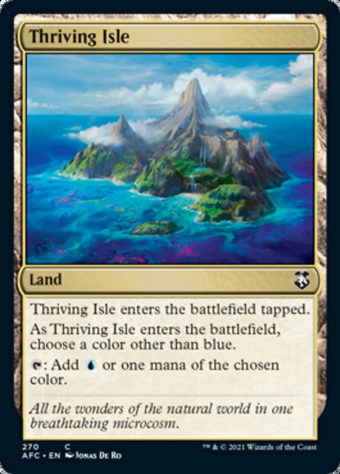 Thriving Isle [Dungeons & Dragons: Adventures in the Forgotten Realms Commander] MTG Single Magic: The Gathering    | Red Claw Gaming