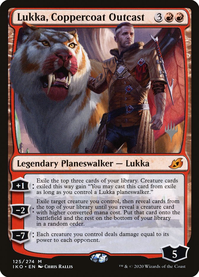 Lukka, Coppercoat Outcast (Promo Pack) [Ikoria: Lair of Behemoths Promos] MTG Single Magic: The Gathering    | Red Claw Gaming