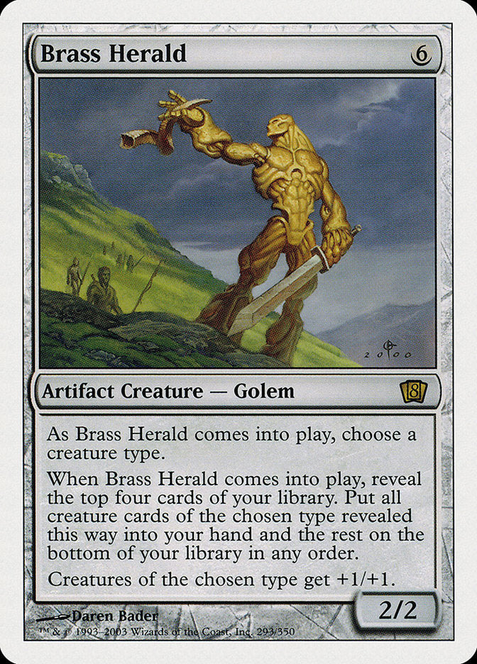 Brass Herald [Eighth Edition] MTG Single Magic: The Gathering    | Red Claw Gaming