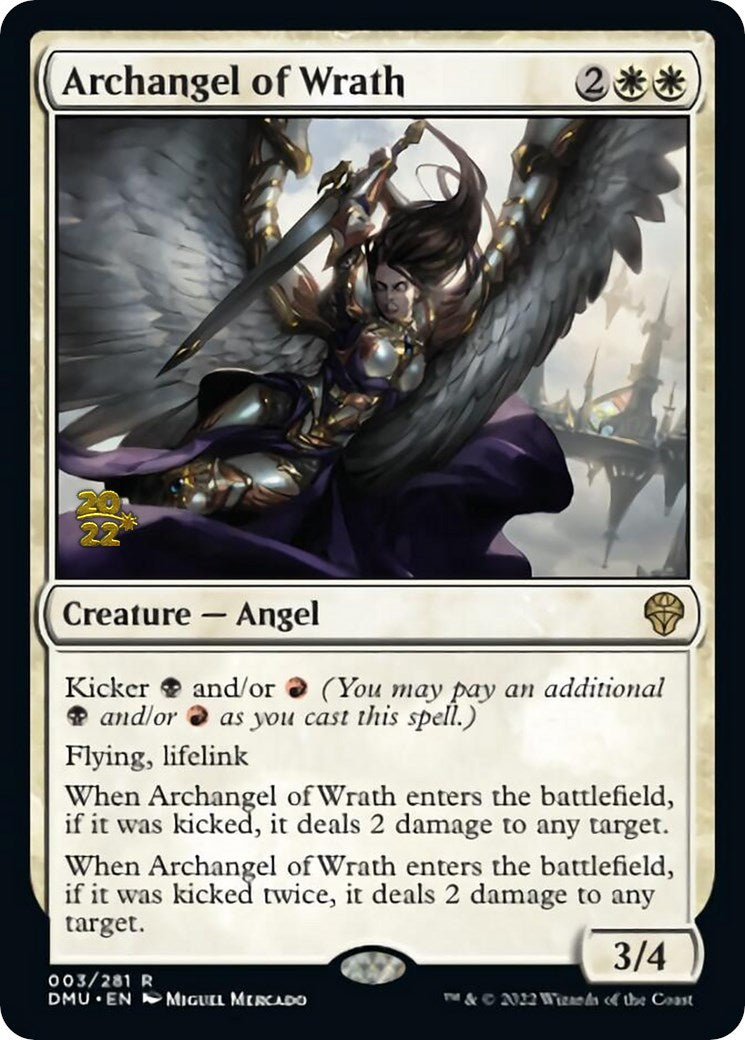 Archangel of Wrath [Dominaria United Prerelease Promos] MTG Single Magic: The Gathering    | Red Claw Gaming