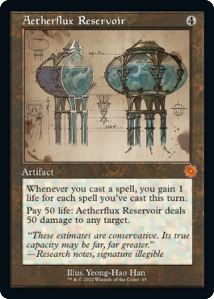 Aetherflux Reservoir (Retro Schematic) [The Brothers' War Retro Artifacts] MTG Single Magic: The Gathering    | Red Claw Gaming