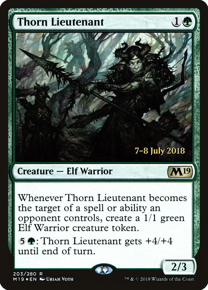 Thorn Lieutenant [Core Set 2019 Prerelease Promos] MTG Single Magic: The Gathering    | Red Claw Gaming