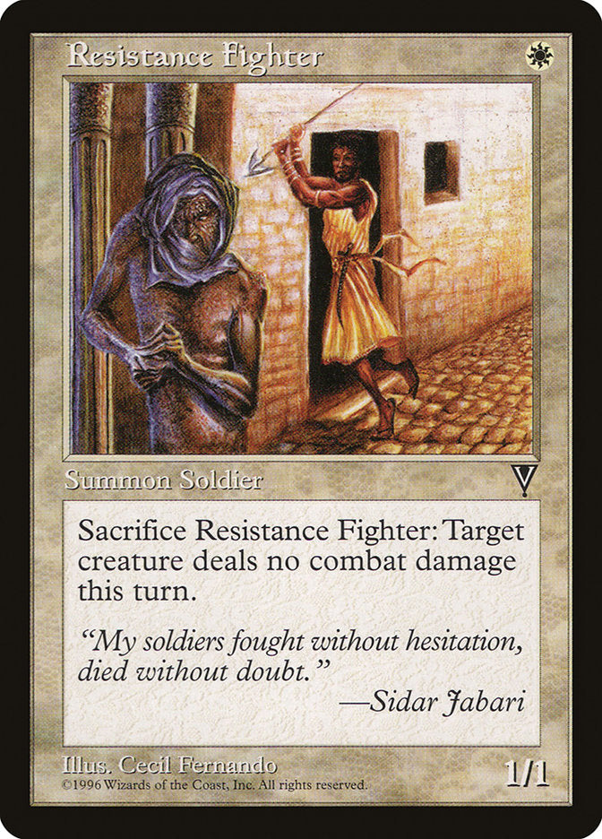 Resistance Fighter [Visions] MTG Single Magic: The Gathering    | Red Claw Gaming