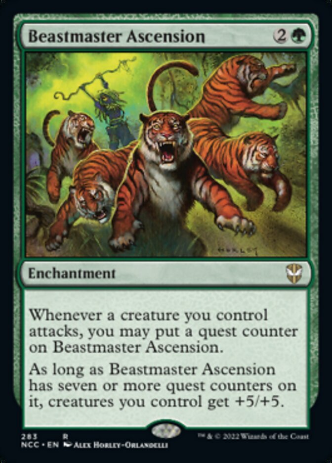 Beastmaster Ascension [Streets of New Capenna Commander] MTG Single Magic: The Gathering    | Red Claw Gaming