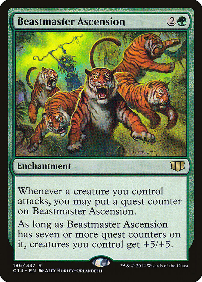 Beastmaster Ascension [Commander 2014] MTG Single Magic: The Gathering    | Red Claw Gaming