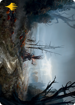 Overgrown Farmland Art Card (Gold-Stamped Signature) [Innistrad: Midnight Hunt Art Series] MTG Single Magic: The Gathering    | Red Claw Gaming