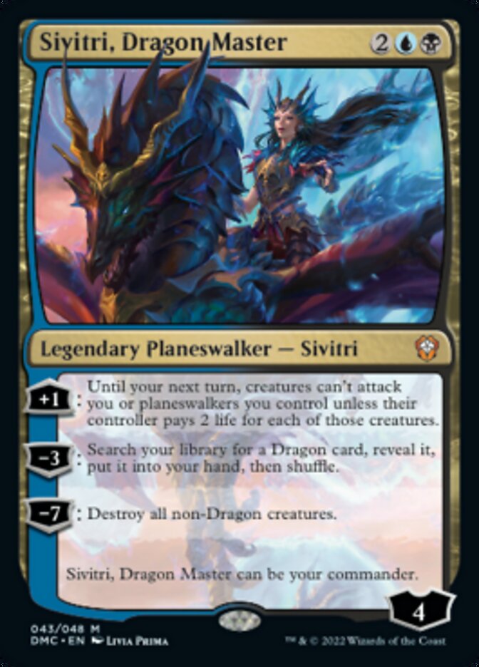 Sivitri, Dragon Master [Dominaria United Commander] MTG Single Magic: The Gathering    | Red Claw Gaming