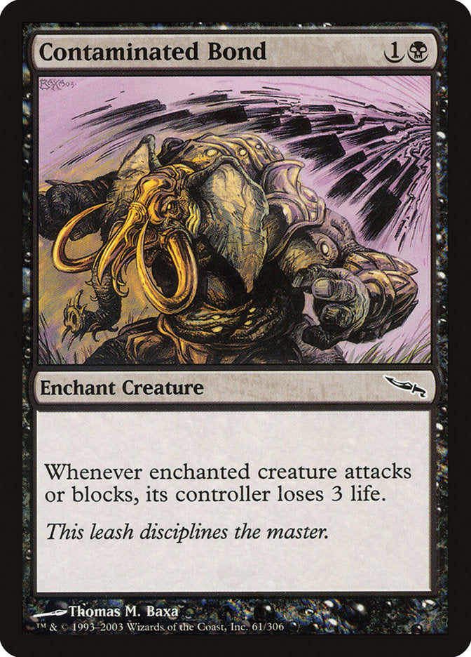 Contaminated Bond [Mirrodin] MTG Single Magic: The Gathering    | Red Claw Gaming