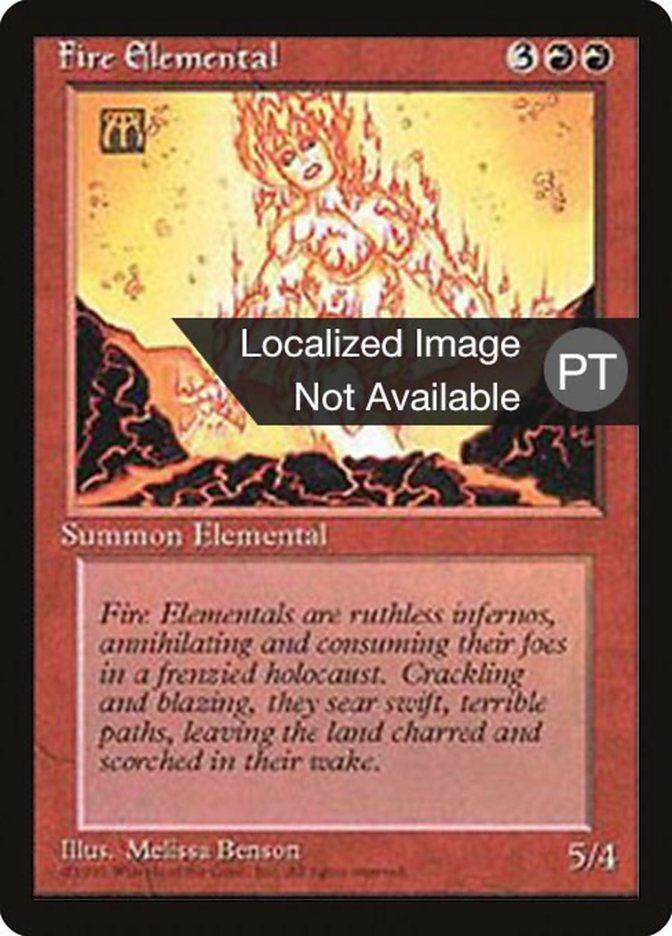 Fire Elemental [Fourth Edition (Foreign Black Border)] MTG Single Magic: The Gathering    | Red Claw Gaming