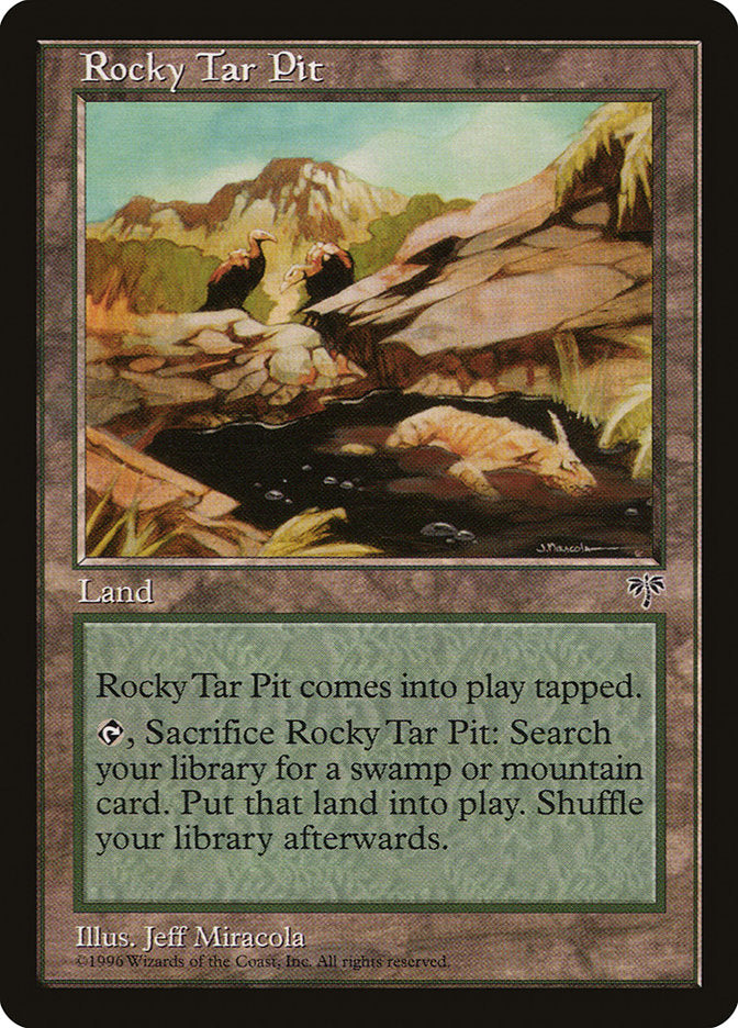 Rocky Tar Pit [Mirage] MTG Single Magic: The Gathering    | Red Claw Gaming