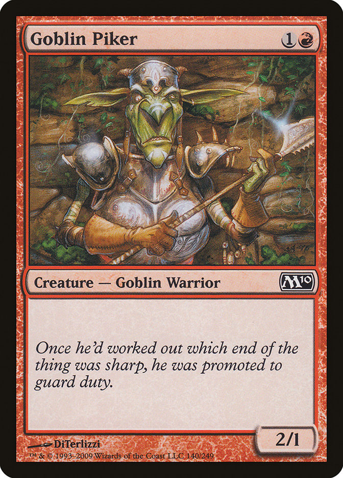 Goblin Piker [Magic 2010] MTG Single Magic: The Gathering    | Red Claw Gaming