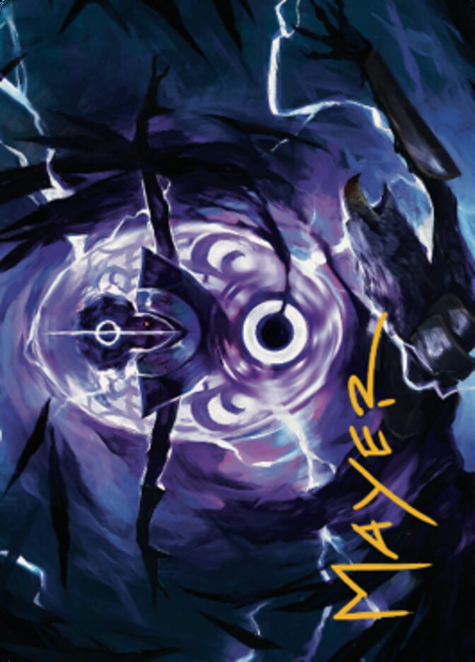 Rona's Vortex Art Card (Gold-Stamped Signature) [Dominaria United Art Series] MTG Single Magic: The Gathering    | Red Claw Gaming