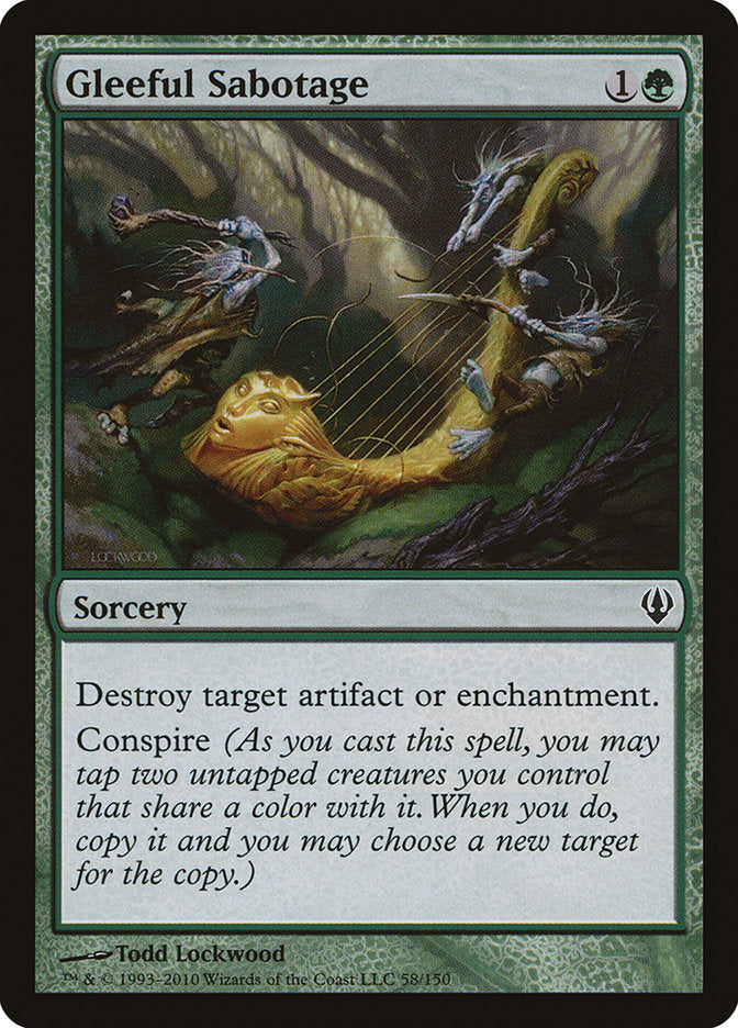 Gleeful Sabotage [Archenemy] MTG Single Magic: The Gathering    | Red Claw Gaming
