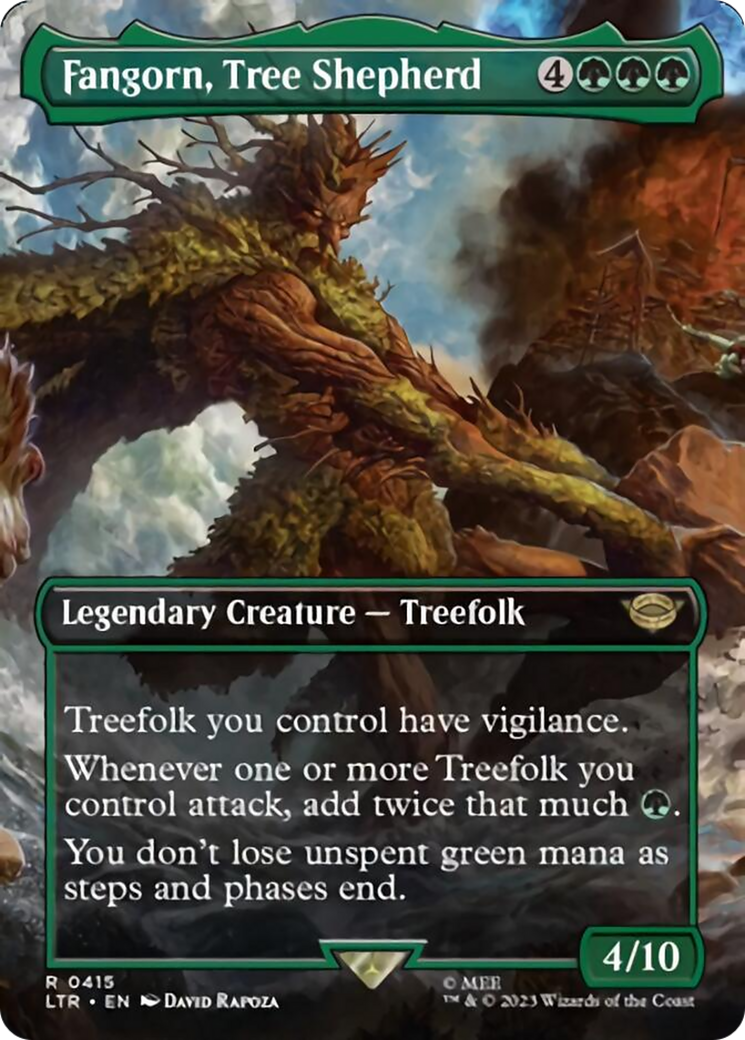 Fangorn, Tree Shepherd (Borderless Alternate Art) [The Lord of the Rings: Tales of Middle-Earth] MTG Single Magic: The Gathering    | Red Claw Gaming