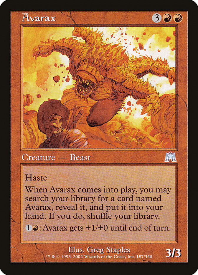 Avarax [Onslaught] MTG Single Magic: The Gathering    | Red Claw Gaming