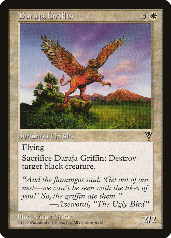 Daraja Griffin [Visions] MTG Single Magic: The Gathering    | Red Claw Gaming