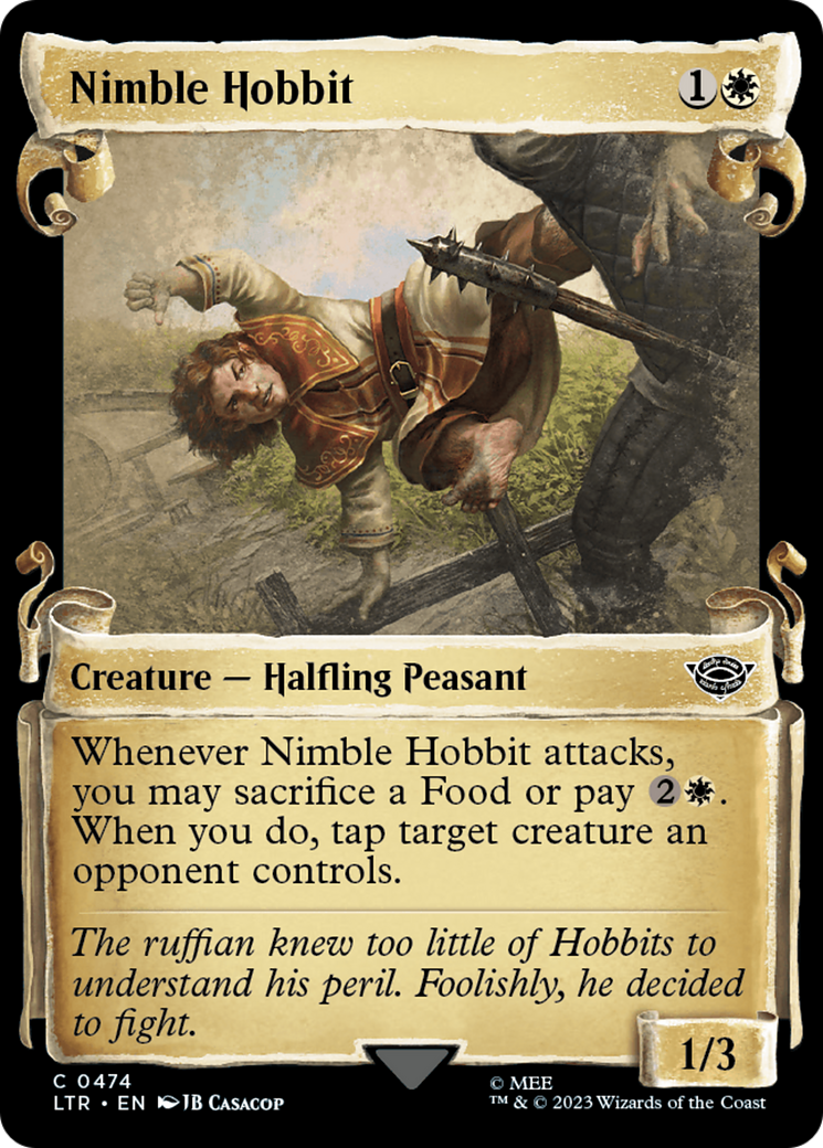 Nimble Hobbit [The Lord of the Rings: Tales of Middle-Earth Showcase Scrolls] MTG Single Magic: The Gathering    | Red Claw Gaming