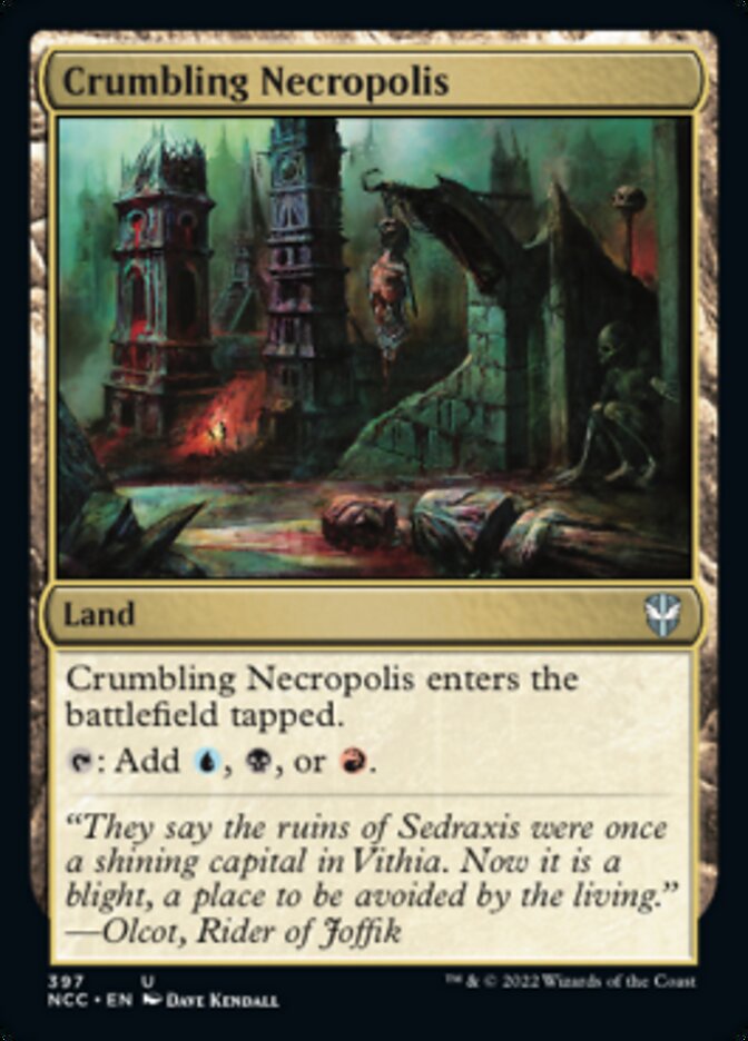 Crumbling Necropolis [Streets of New Capenna Commander] MTG Single Magic: The Gathering    | Red Claw Gaming