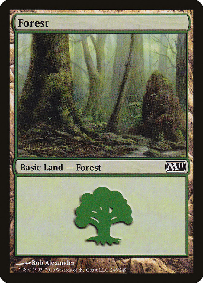 Forest (246) [Magic 2011] MTG Single Magic: The Gathering    | Red Claw Gaming