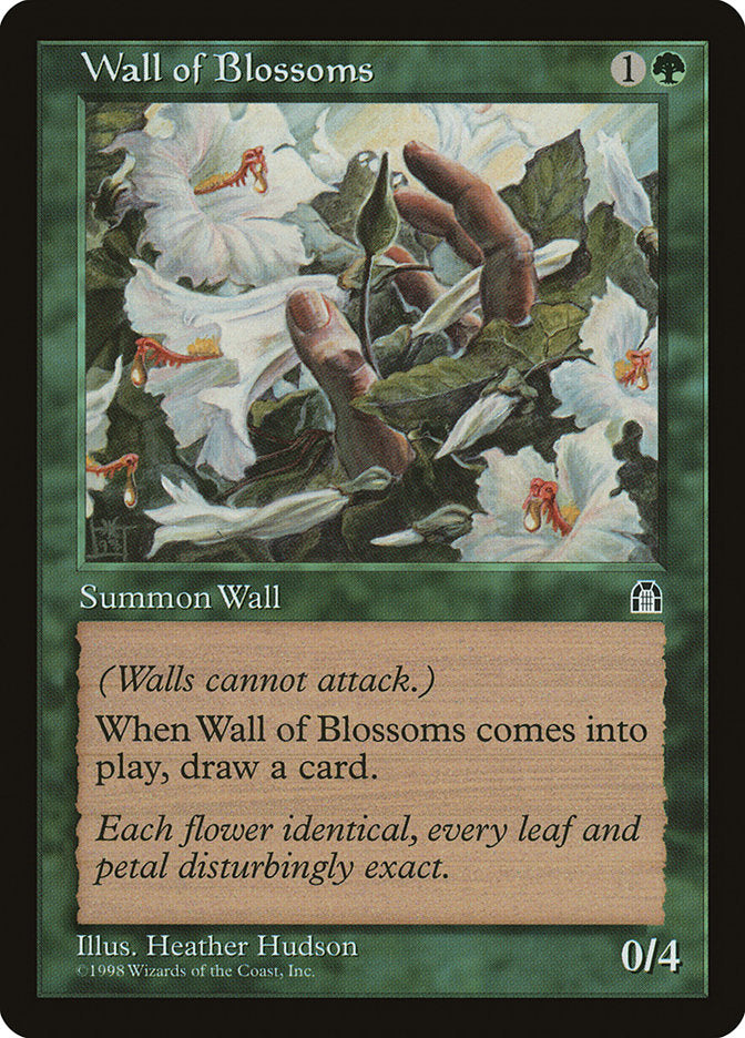 Wall of Blossoms [Stronghold] MTG Single Magic: The Gathering    | Red Claw Gaming