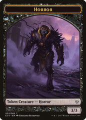 Horror // Zombie Double-Sided Token [Archenemy: Nicol Bolas Tokens] MTG Single Magic: The Gathering    | Red Claw Gaming