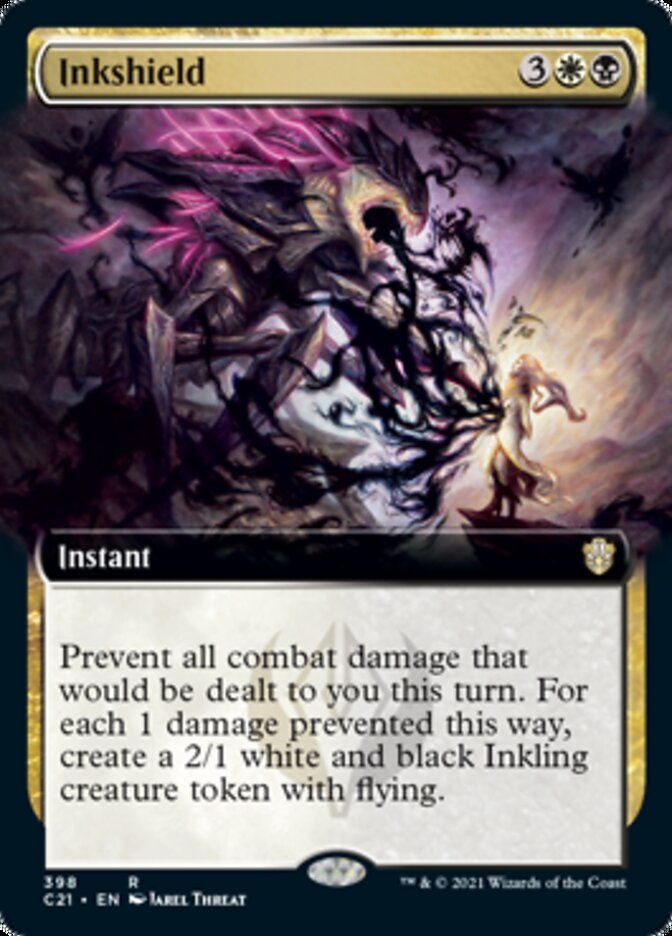 Inkshield (Extended Art) [Commander 2021] MTG Single Magic: The Gathering    | Red Claw Gaming