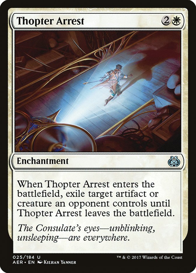 Thopter Arrest [Aether Revolt] MTG Single Magic: The Gathering    | Red Claw Gaming