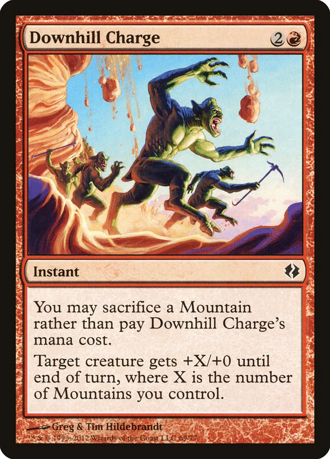 Downhill Charge [Duel Decks: Venser vs. Koth] MTG Single Magic: The Gathering    | Red Claw Gaming