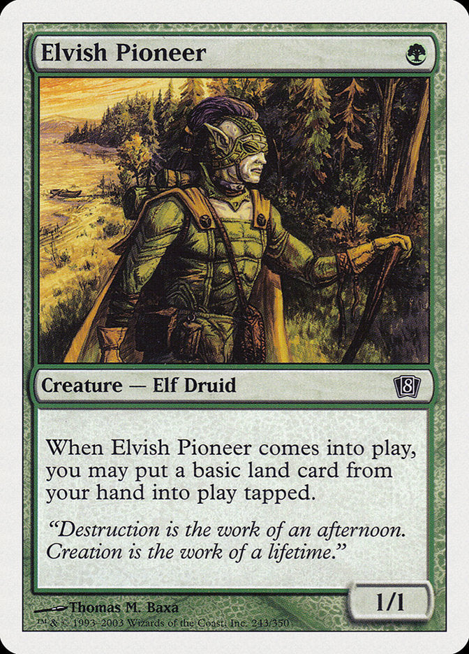 Elvish Pioneer [Eighth Edition] MTG Single Magic: The Gathering    | Red Claw Gaming