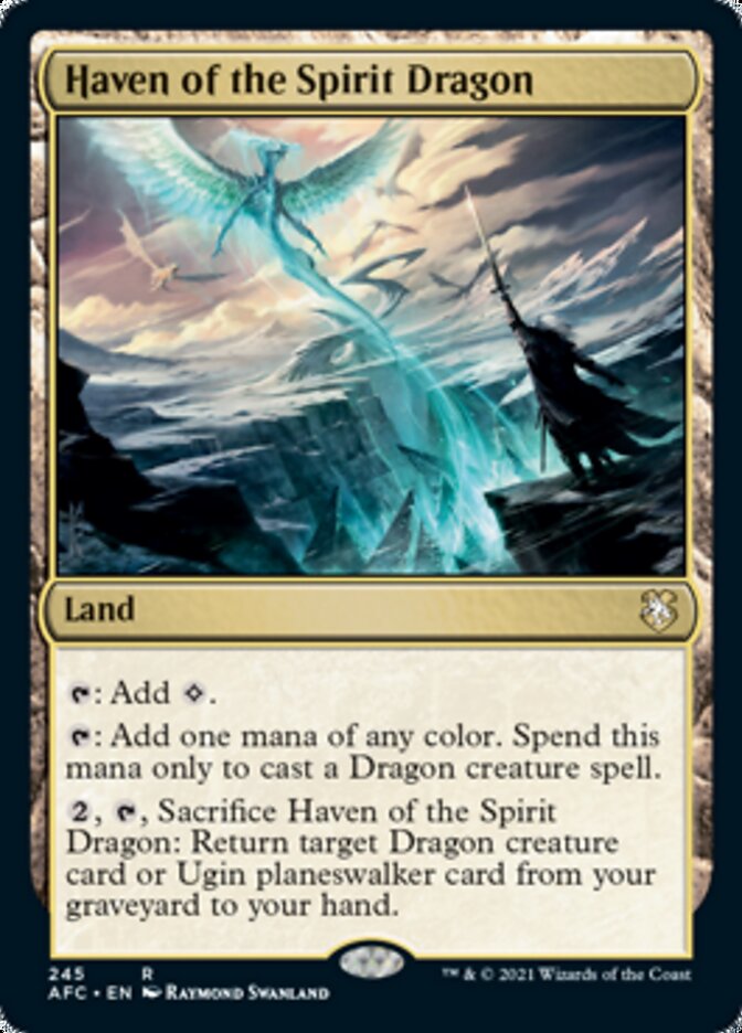 Haven of the Spirit Dragon [Dungeons & Dragons: Adventures in the Forgotten Realms Commander] MTG Single Magic: The Gathering    | Red Claw Gaming