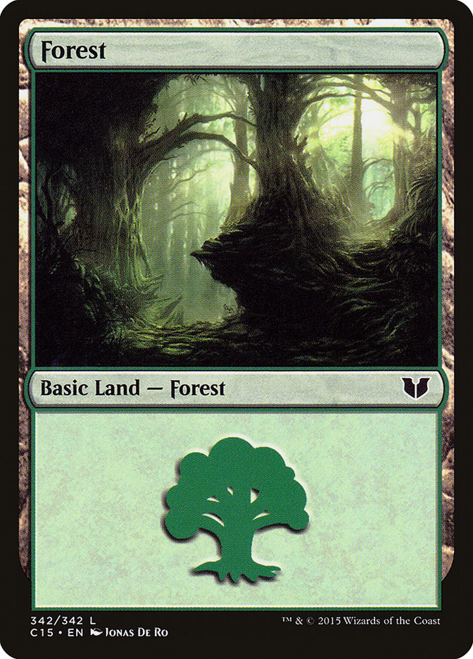 Forest (342) [Commander 2015] MTG Single Magic: The Gathering    | Red Claw Gaming