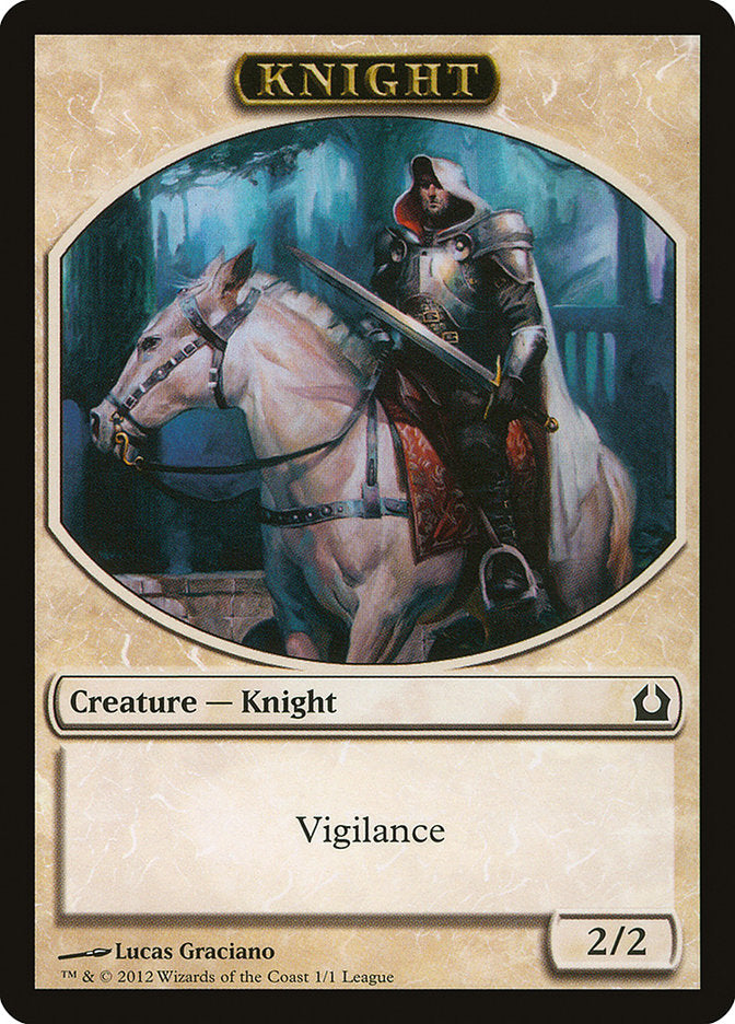 Knight Token [League Tokens 2012] MTG Single Magic: The Gathering    | Red Claw Gaming
