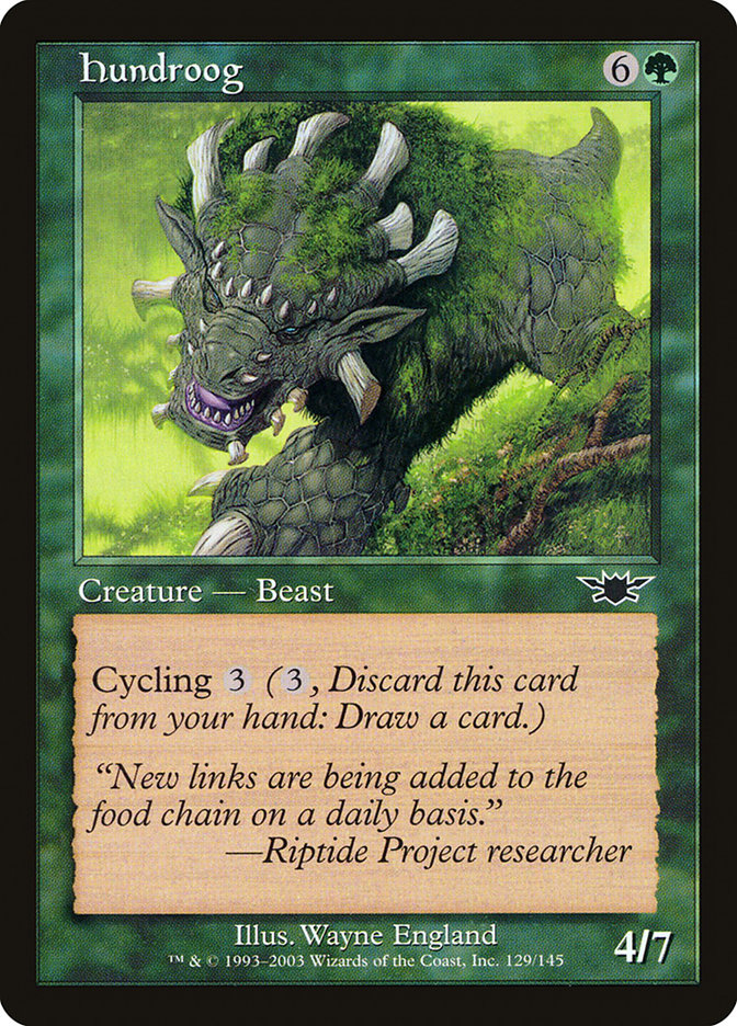 Hundroog [Legions] MTG Single Magic: The Gathering    | Red Claw Gaming