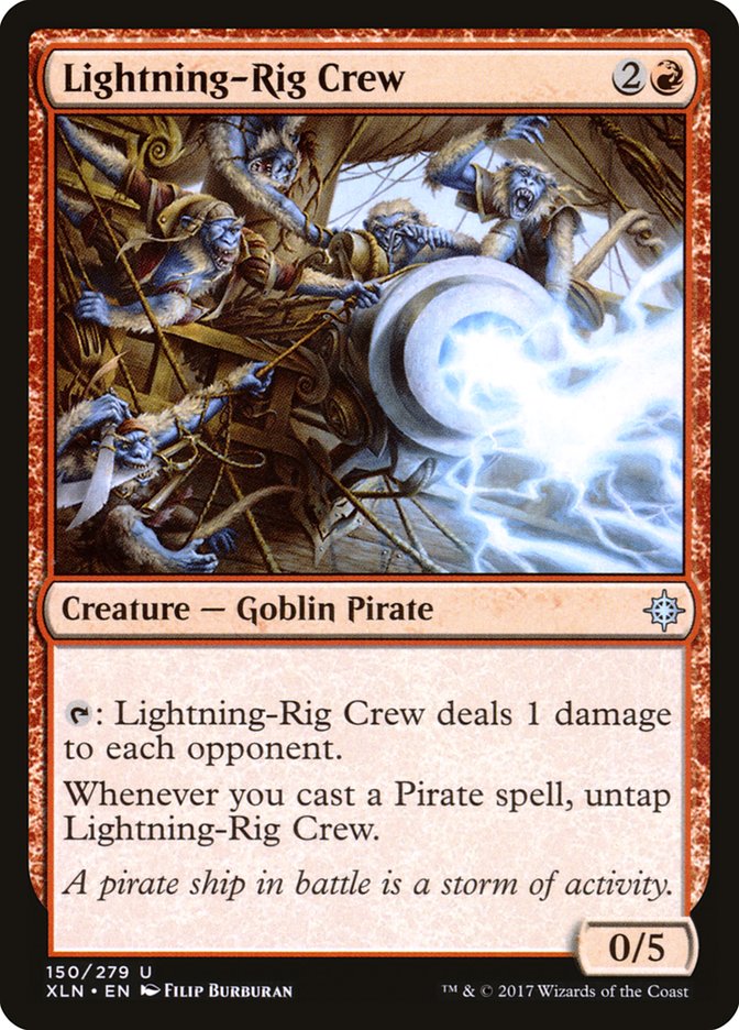 Lightning-Rig Crew [Ixalan] MTG Single Magic: The Gathering    | Red Claw Gaming
