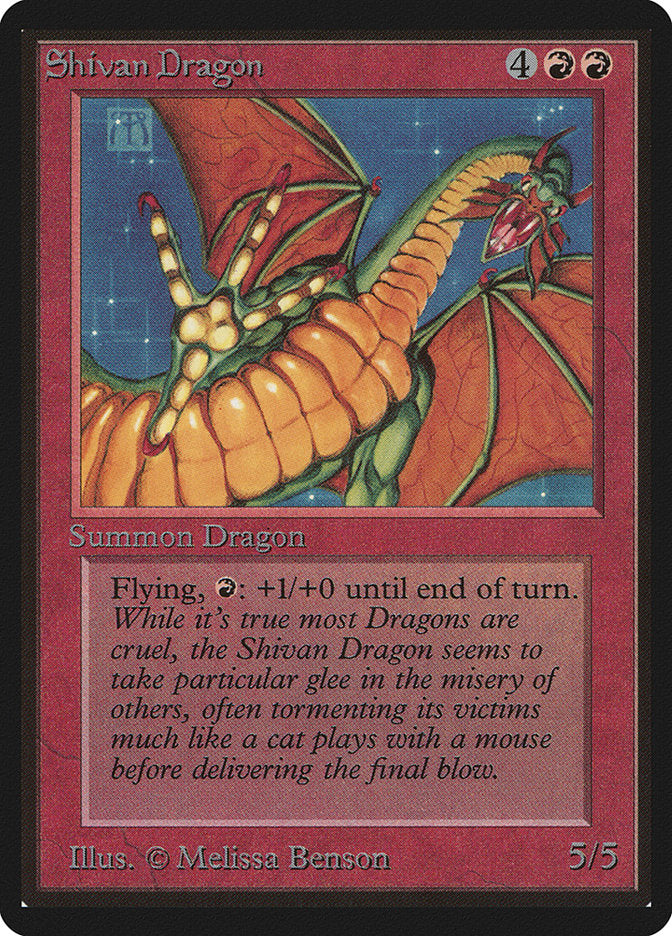 Shivan Dragon [Beta Edition] MTG Single Magic: The Gathering    | Red Claw Gaming