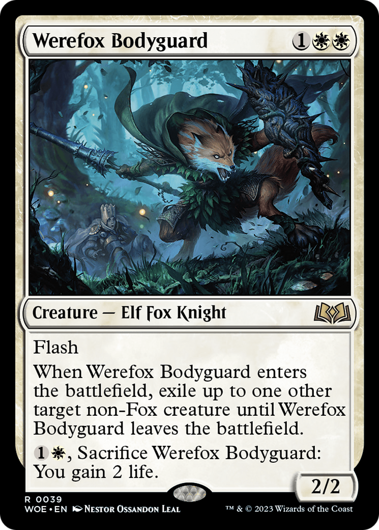 Werefox Bodyguard [Wilds of Eldraine] MTG Single Magic: The Gathering    | Red Claw Gaming