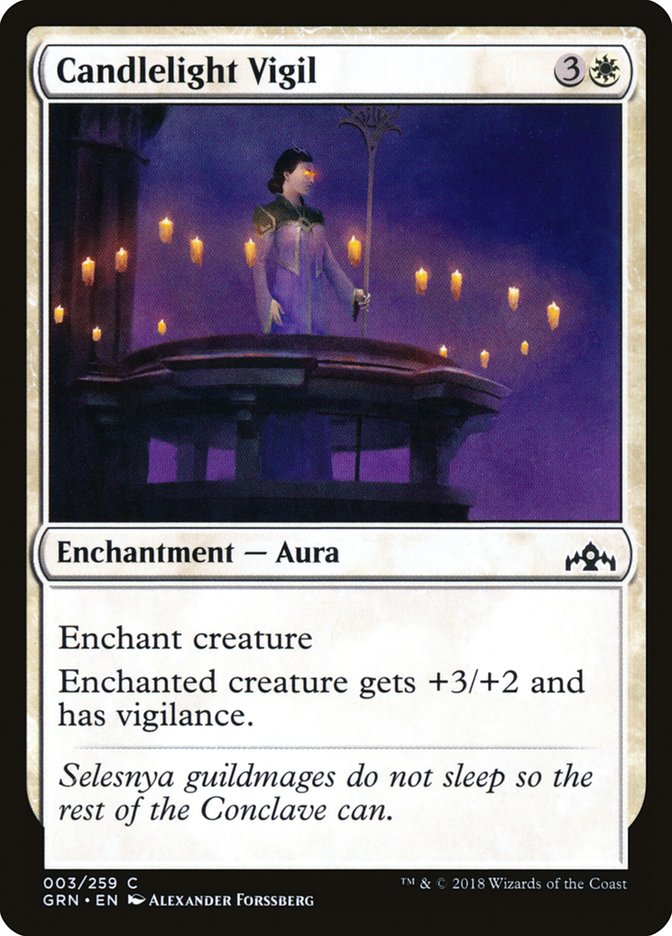 Candlelight Vigil [Guilds of Ravnica] MTG Single Magic: The Gathering    | Red Claw Gaming