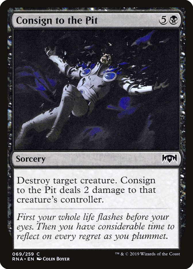 Consign to the Pit [Ravnica Allegiance] MTG Single Magic: The Gathering    | Red Claw Gaming